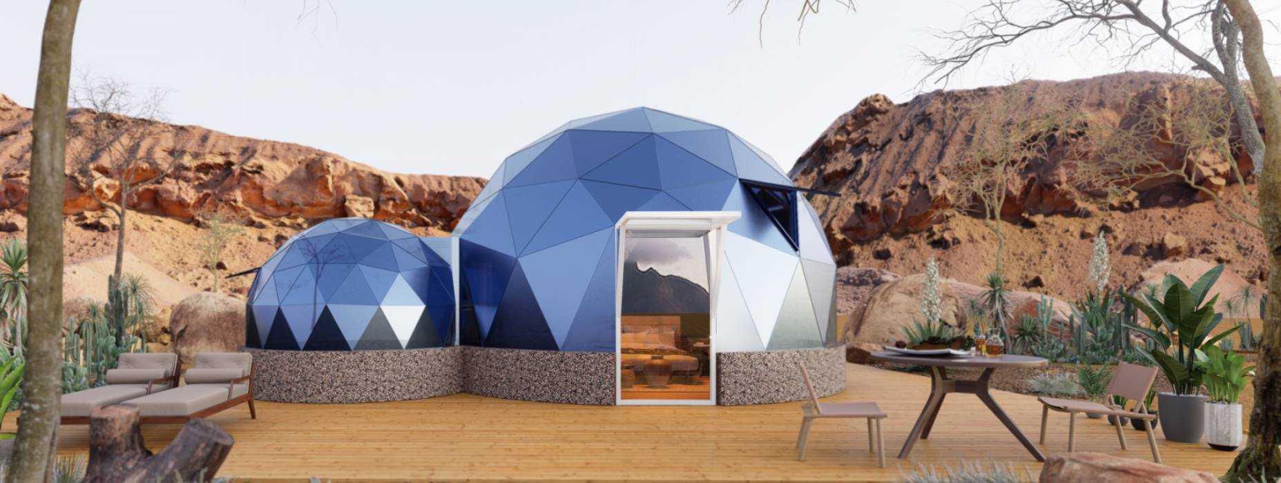 宁强县球形智能光伏玻璃星空房